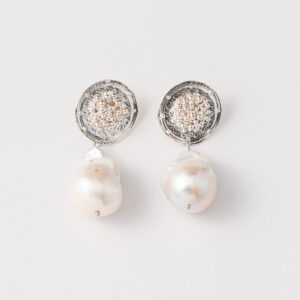 Cercei handmade argint/argint placat cu aur de 24k/argint placat cu foita de aur de 24k - Nature Pearls